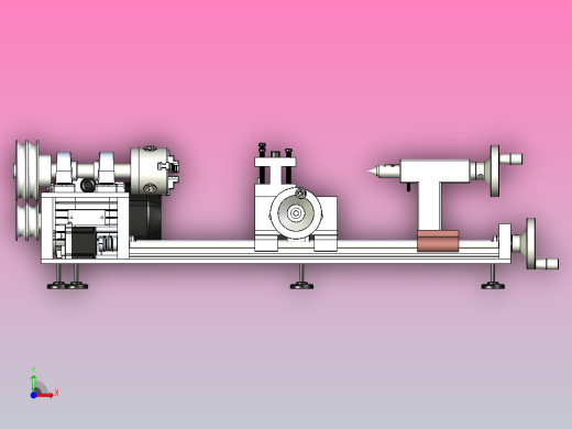 小型数控车床X-T前视缩略图