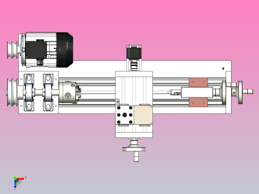 小型数控车床X-T俯视缩略图