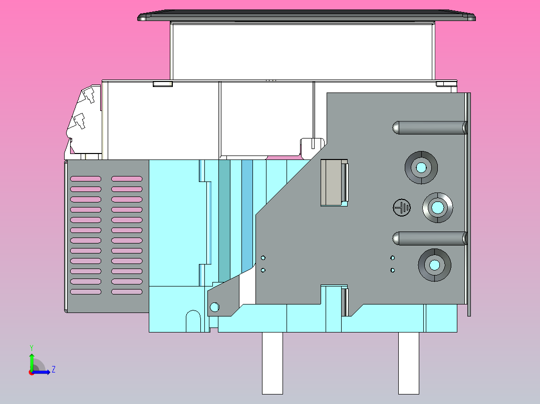 NA8-2500 2000A-2500A 4P 固定式-水平接线+门框202409左视图