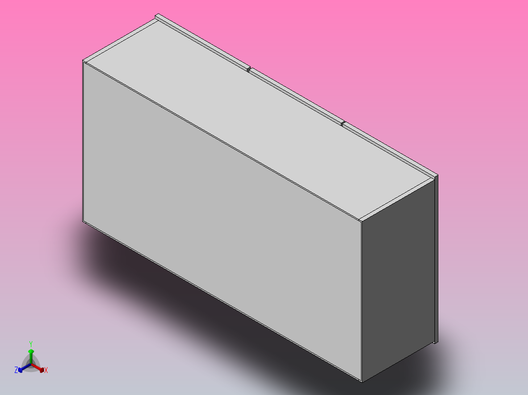 有3扇门的木质壁柜正等轴测图