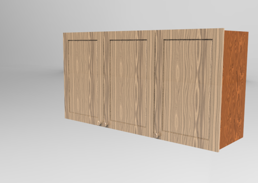 有3扇门的木质壁柜缩略图