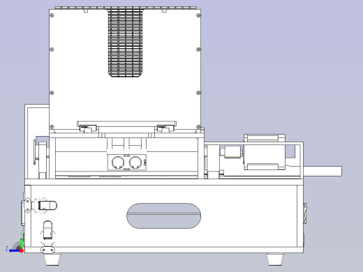 一款电子元件自动上料机3D模型右视缩略图