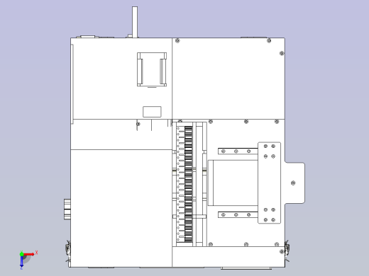 一款电子元件自动上料机3D模型俯视缩略图
