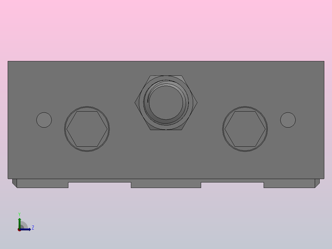 FY-STM系列滑台气缸[FY-STMB-20X25]左视图