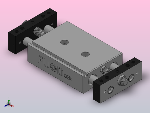 FY-STM系列滑台气缸[FY-STMB-20X25]正等轴测缩略图