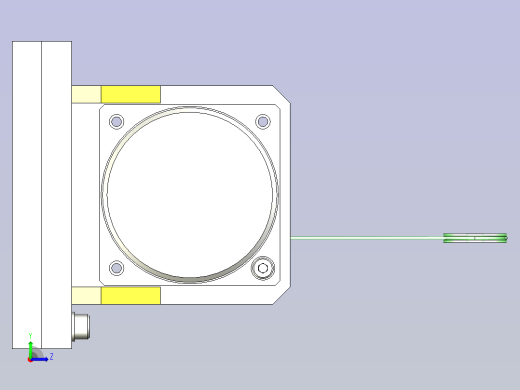 一种小型马达轴的力矩对策3D图纸左视缩略图