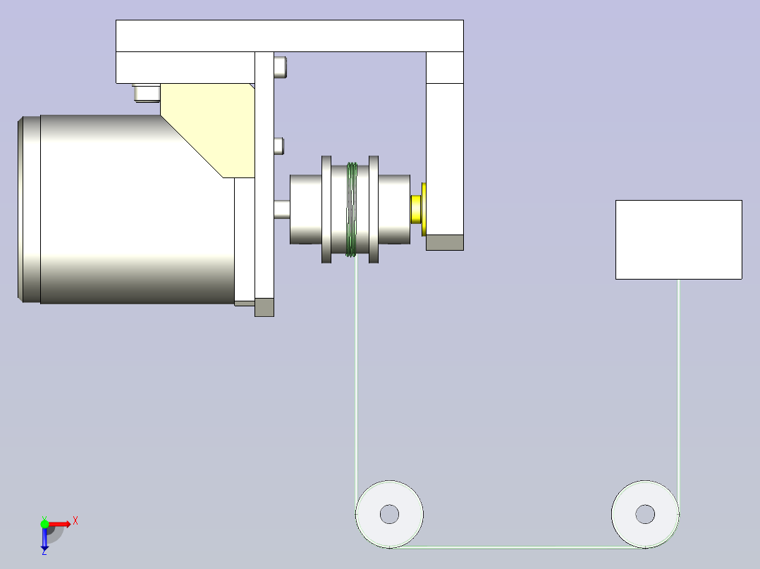 一种小型马达轴的力矩对策3D图纸俯视图