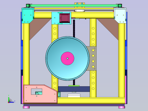 3D打印机金属机器人 sw24左视缩略图
