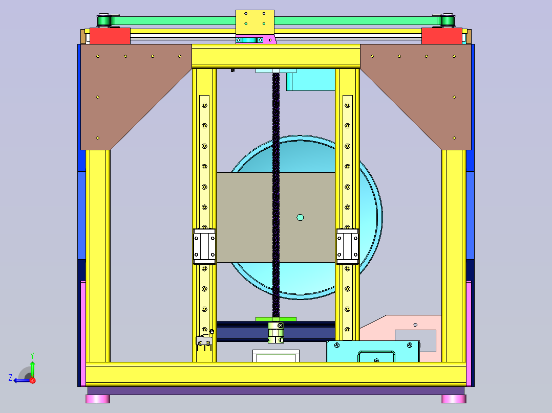 3D打印机金属机器人 sw24右视图