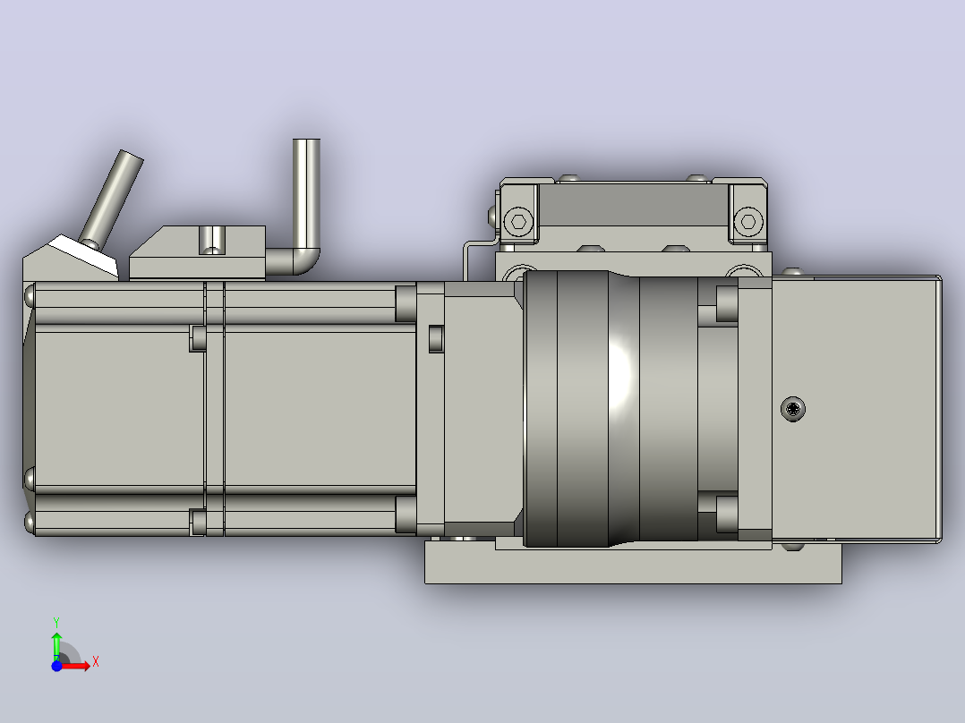 MKB65欧规皮带滑台[MKB65.L120.1200.R.P40.C3]前视图