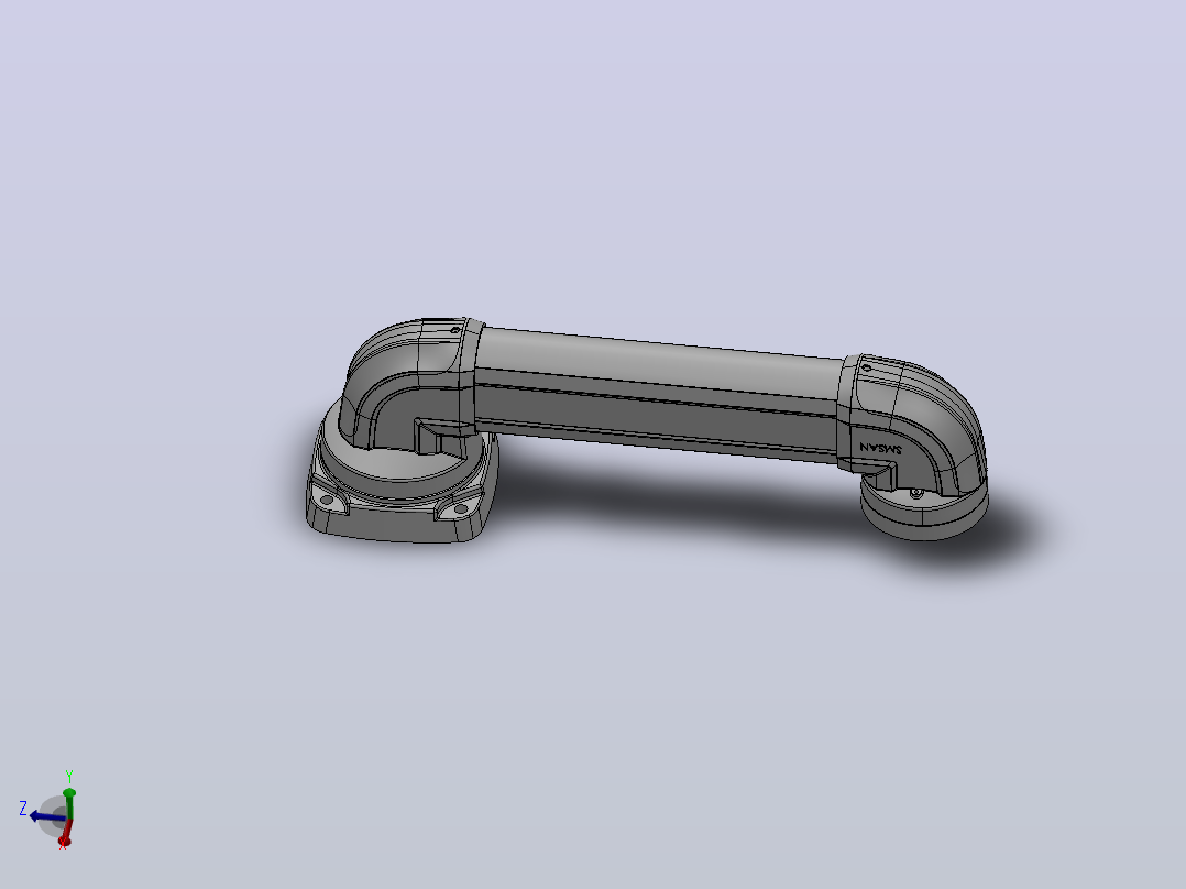 操作箱-B1-顶座-90度箱体连接器75-110[操作箱-B1-顶座-90度箱体连接器-500-500]主视图