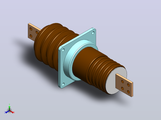 CWB-10KV／200A400A630A1000A户内外高压防污型陶瓷铜导体穿墙套管[CWB-10／1000]