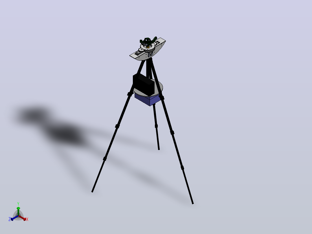 自动瞄准洒水喷头正等轴测图