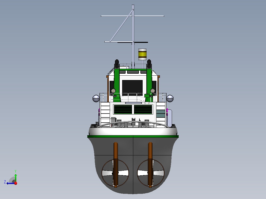 Ship Design船舶右视图