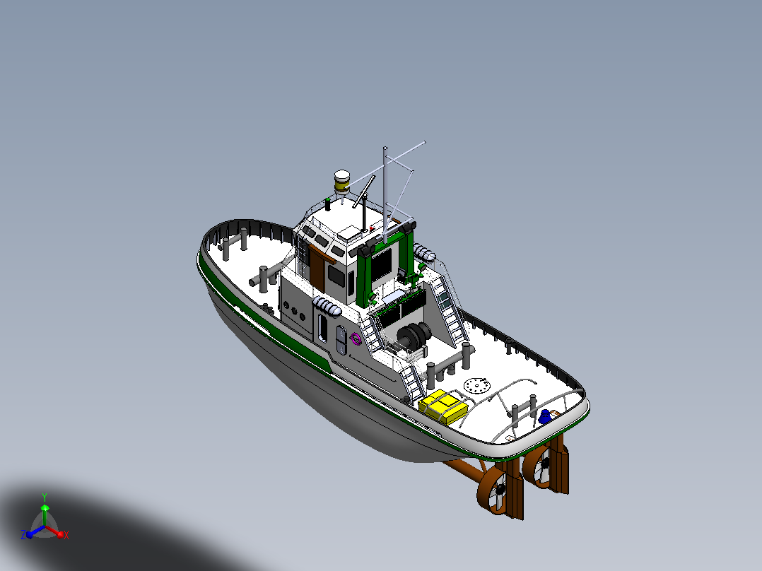 Ship Design船舶正等轴测图
