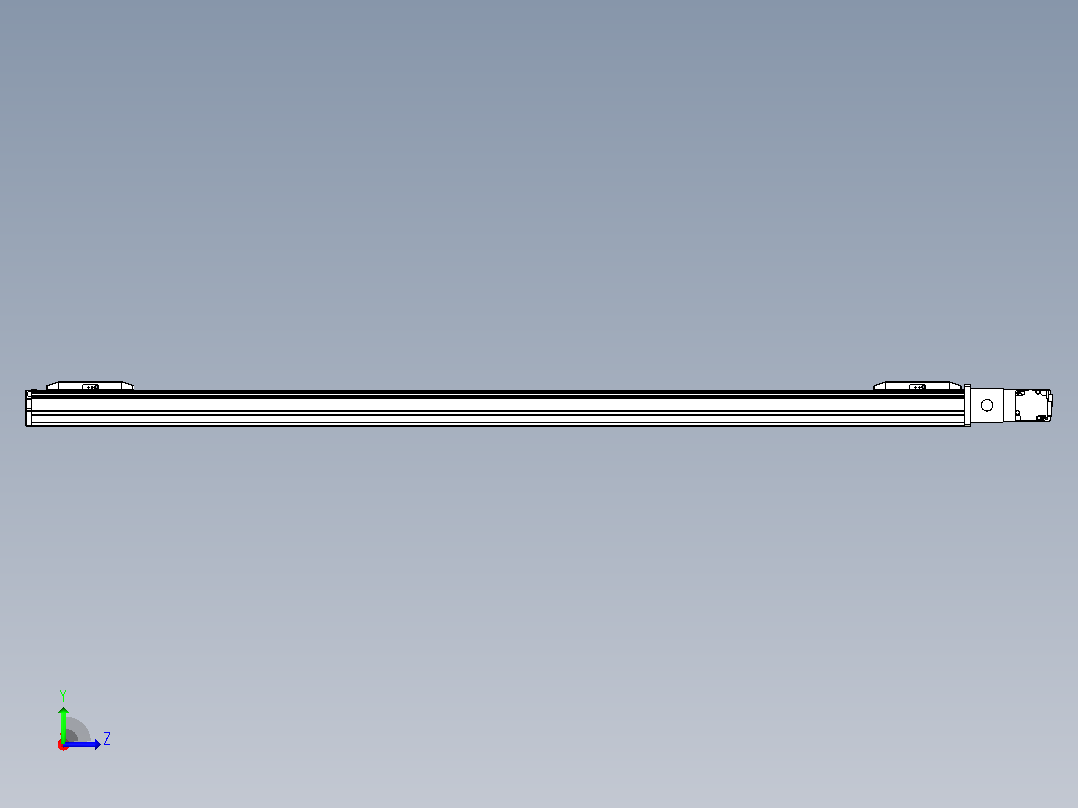 皮带直线轴双滑块型TPA-GCBS-50-P42-L475-QR-M10-N3左视图
