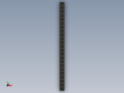 母针头Female_Header_1x23_P2.0_H4.3_straight.step前视缩略图