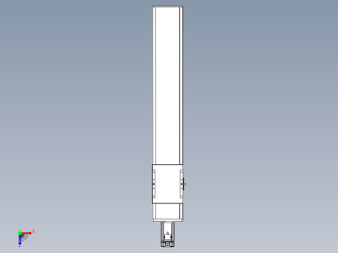 滚珠丝杠直线轴带导轨全封闭TPA-HCR-140D-2010C-L700-M-C-P40-N3俯视图