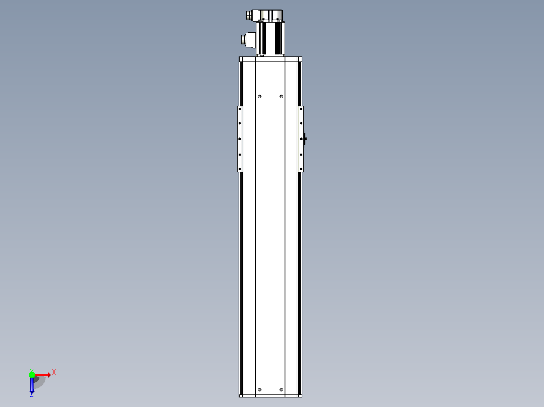 日规模组半封闭丝杆TPA-HNR-220D-3210C-L700-M-Y-P1K-N3俯视图