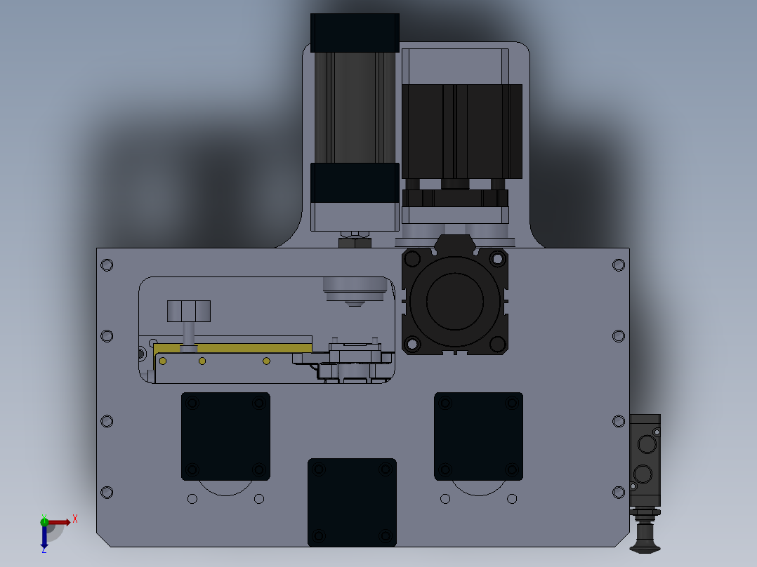 喷气管测量工装俯视图