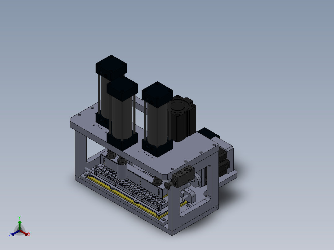 喷气管测量工装正等轴测图