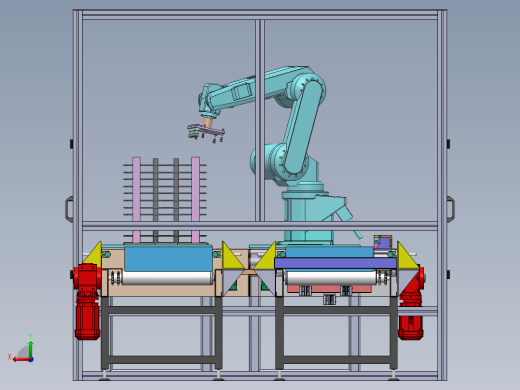 冲压件自动上料设备sw17可编辑后视缩略图