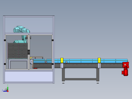 冲压件自动上料设备sw17可编辑右视缩略图