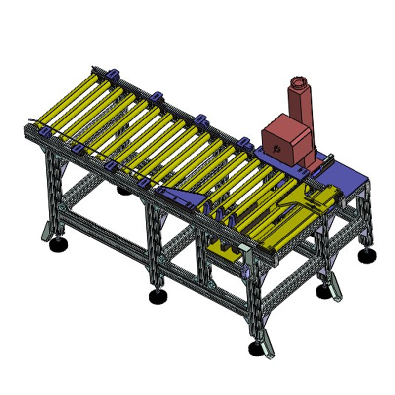 无动力辊道线在线打标机3D图纸h631F731非标自动化设备3D图纸设计