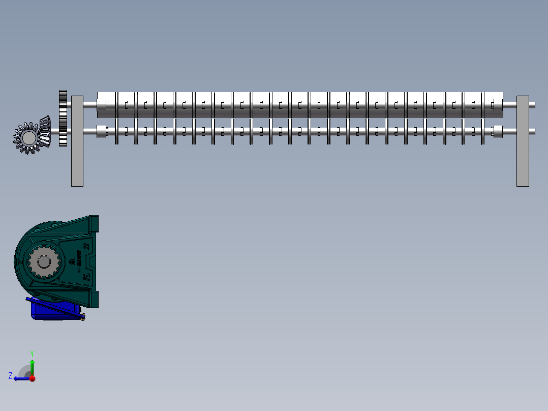 PCB超声波清洗机3D图纸参考资料设计3d模型右视图