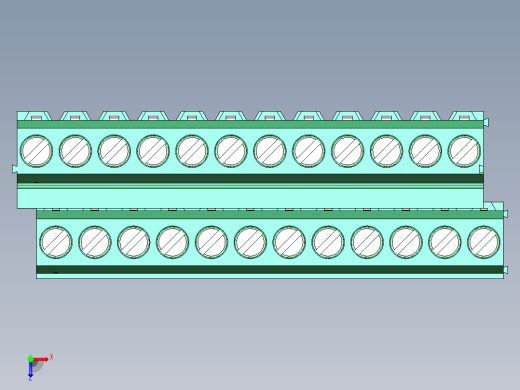 DEGSON DG500 系列 5.05.087.62mm 接线端子-DG500A-5.08-24P-14-00AH俯视缩略图