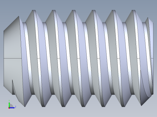 UNC 平头紧定螺钉-UNC SET SCREW 5-40 x0.187.STEP左视缩略图