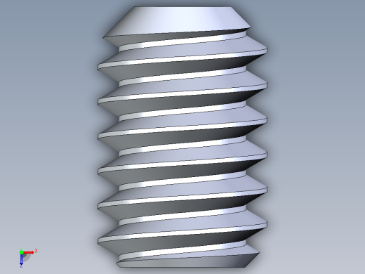 UNC 平头紧定螺钉-UNC SET SCREW 5-40 x0.187.STEP俯视缩略图