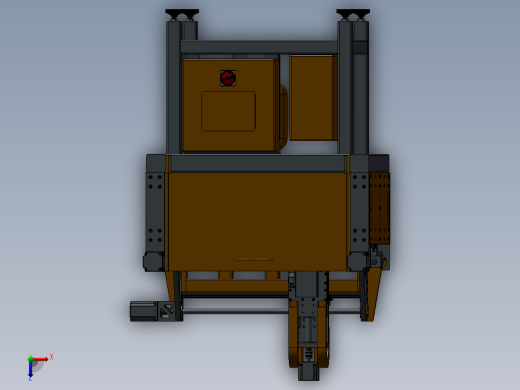 三轴雕铣床俯视缩略图