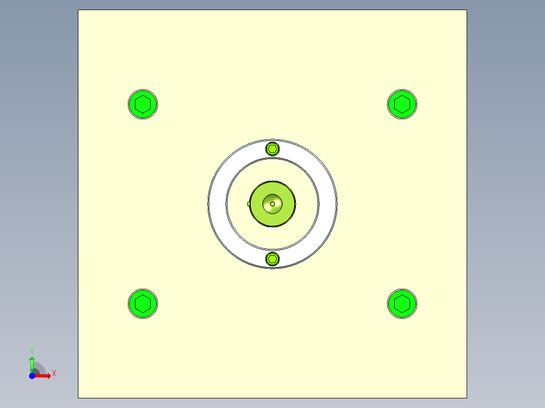 PVC管底座注射模设计前视图