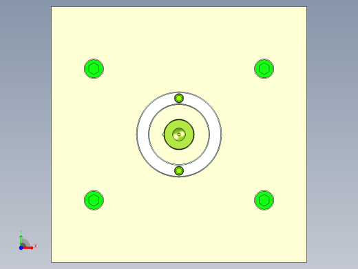 PVC管底座注射模设计前视缩略图