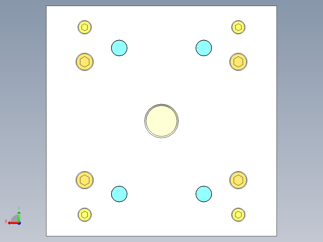 PVC管底座注射模设计后视图