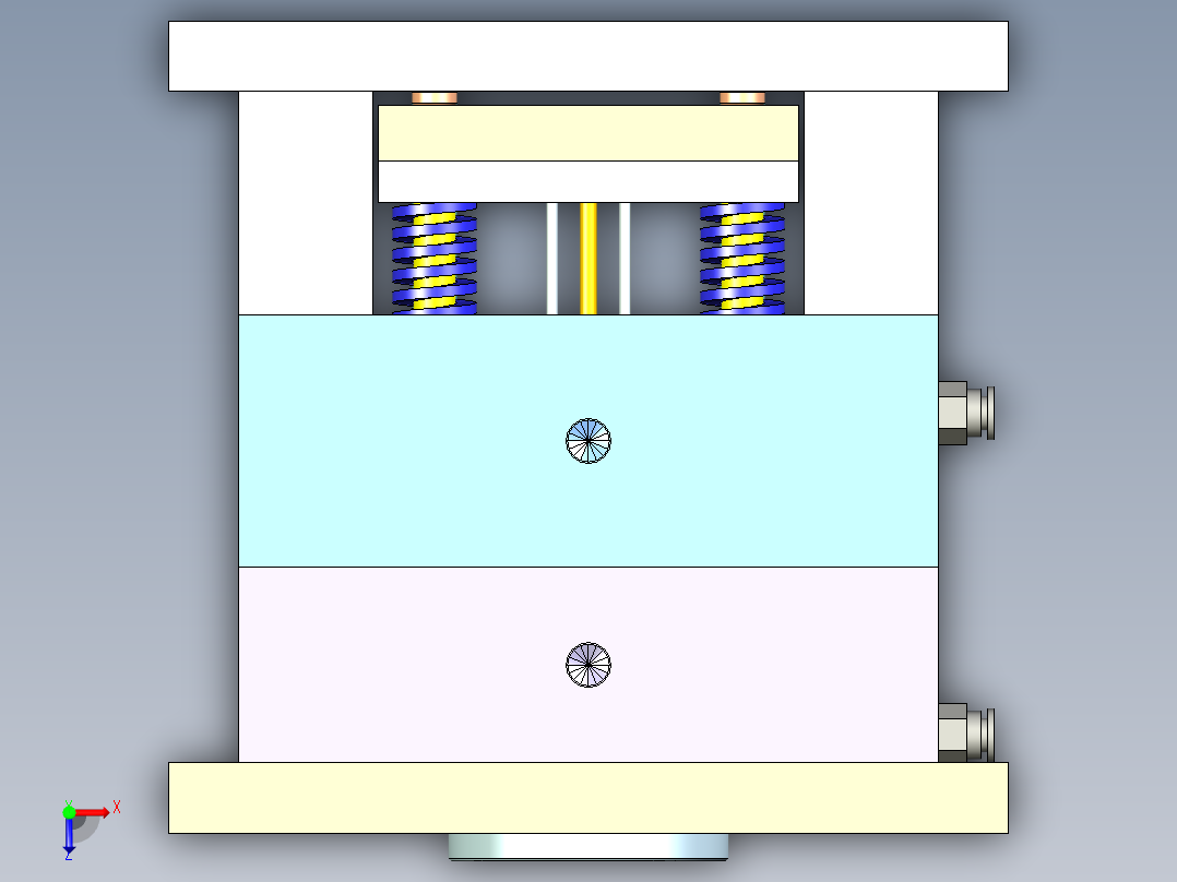 PVC管底座注射模设计俯视图