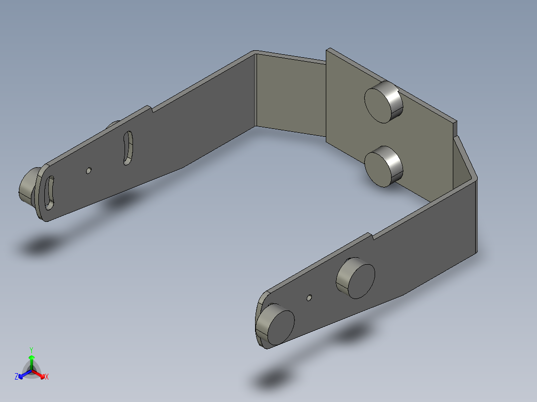 基恩士SJ-F300_bracket_kc图纸模型主视图