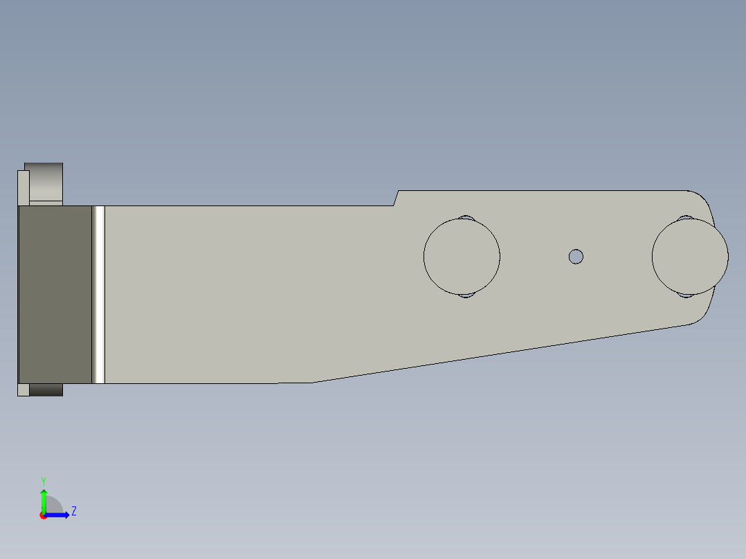 基恩士SJ-F300_bracket_kc图纸模型左视图