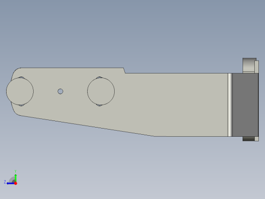 基恩士SJ-F300_bracket_kc图纸模型右视缩略图
