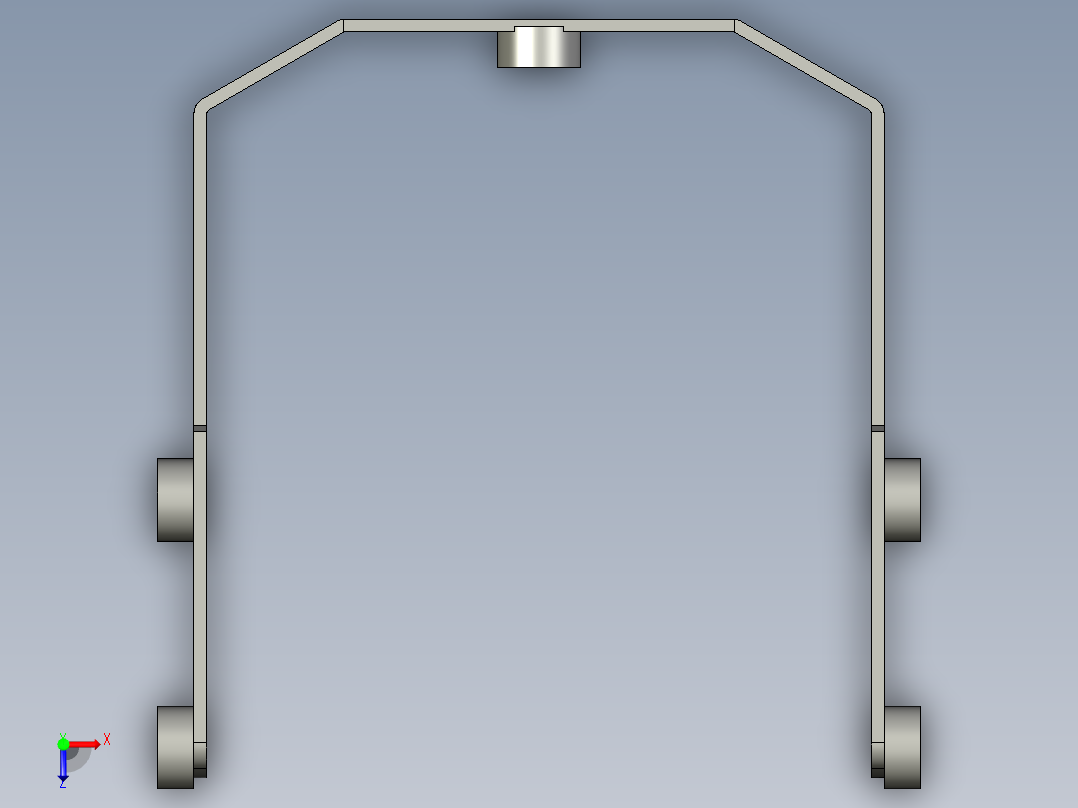 基恩士SJ-F300_bracket_kc图纸模型俯视图