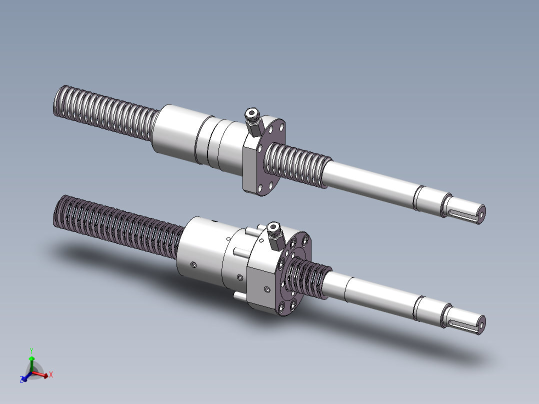 梯形丝杠（有轴向间隙补偿）
