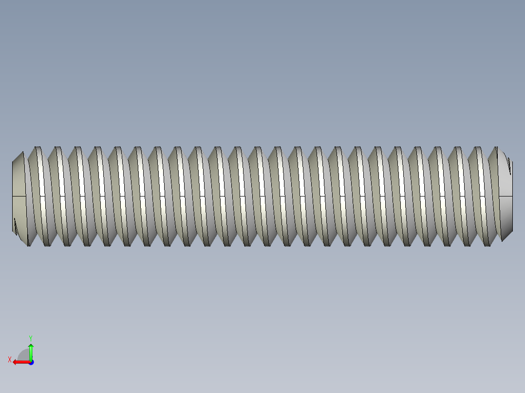 DIN 913-ISO 4026 固定螺钉-M2 L=10.STEP后视图