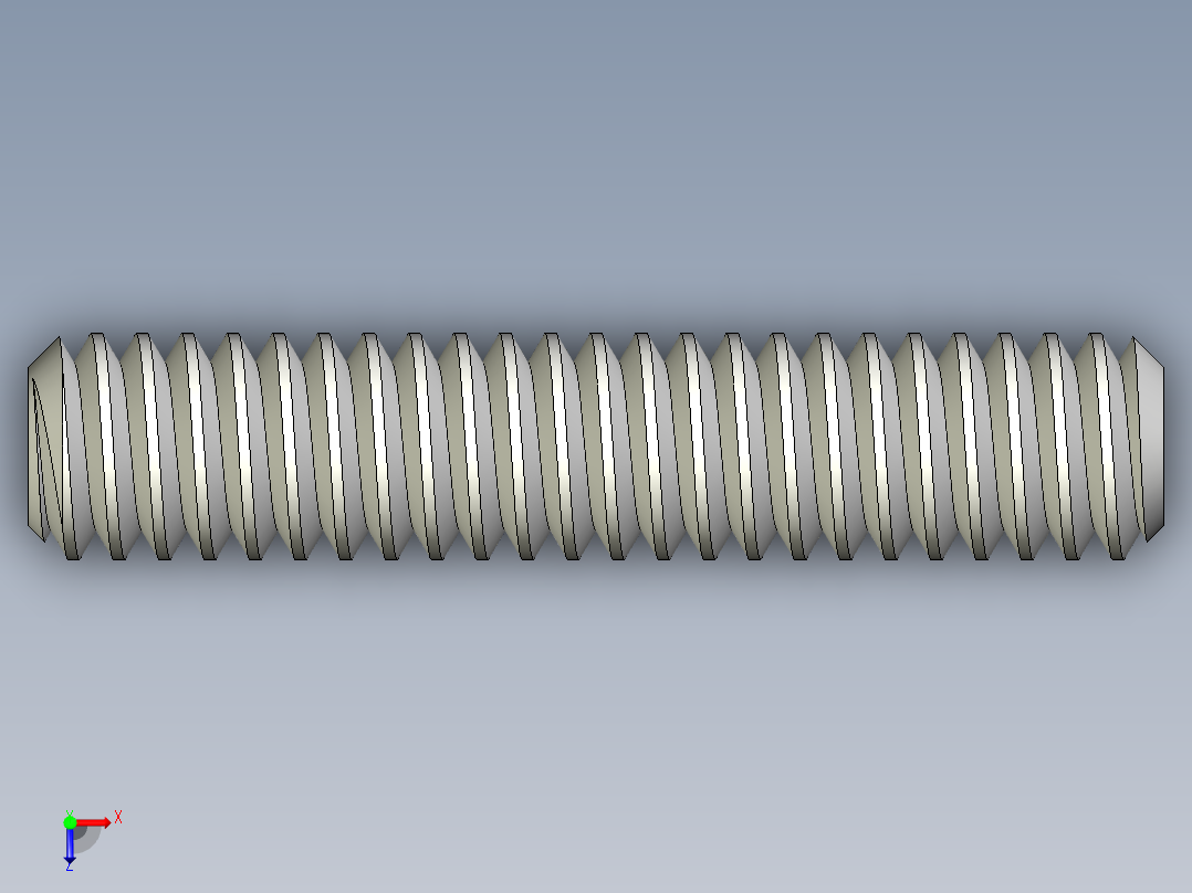DIN 913-ISO 4026 固定螺钉-M2 L=10.STEP俯视图