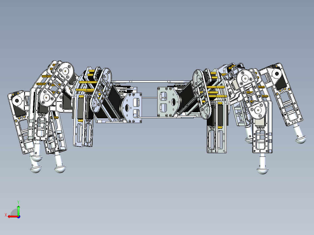 机械爪设计后视图