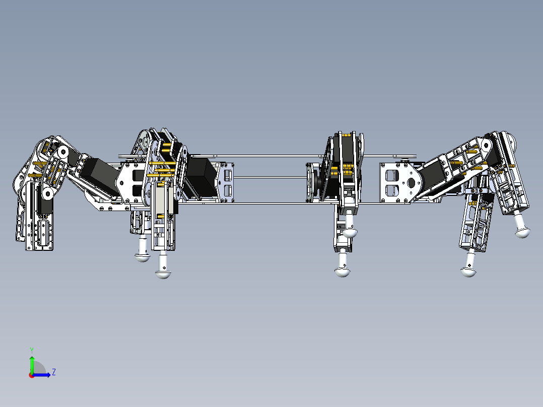 机械爪设计左视图