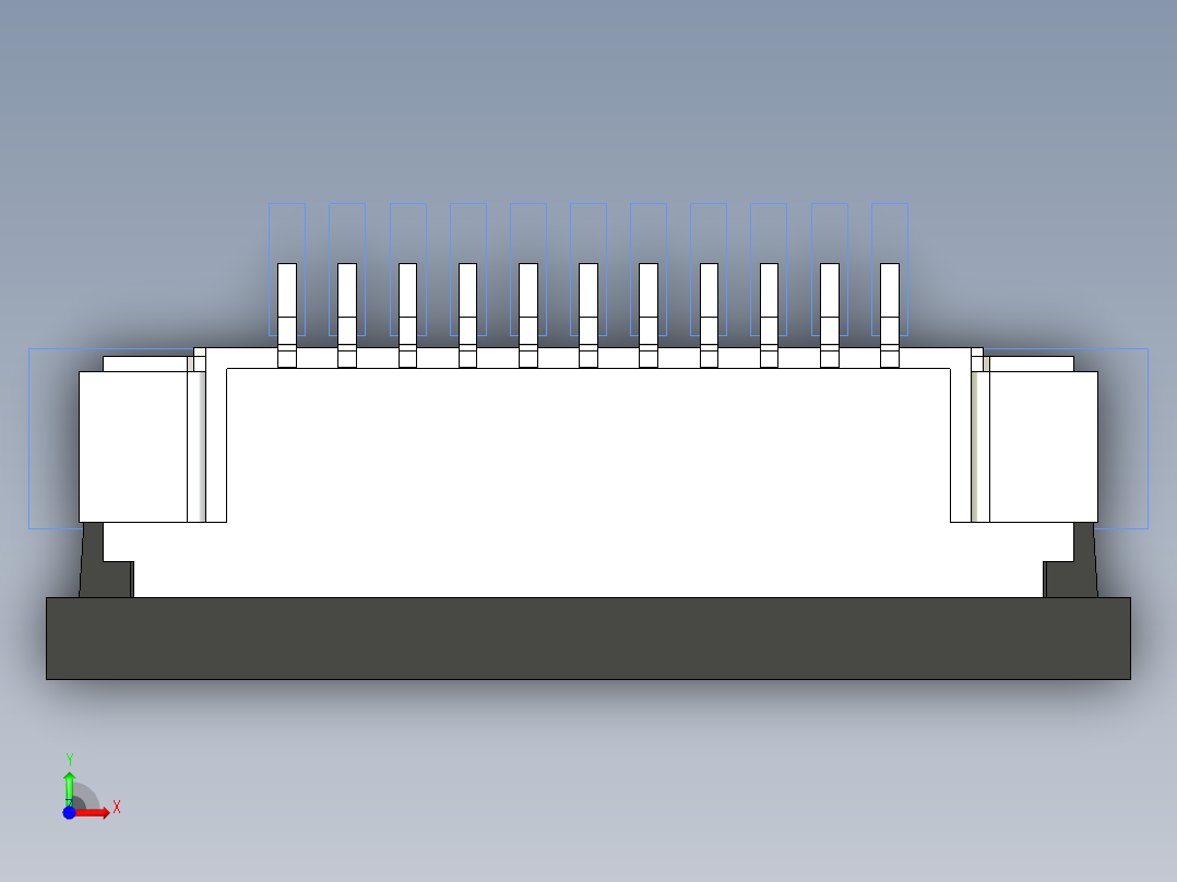 连接器 SM-FFC3B05-11-T前视图