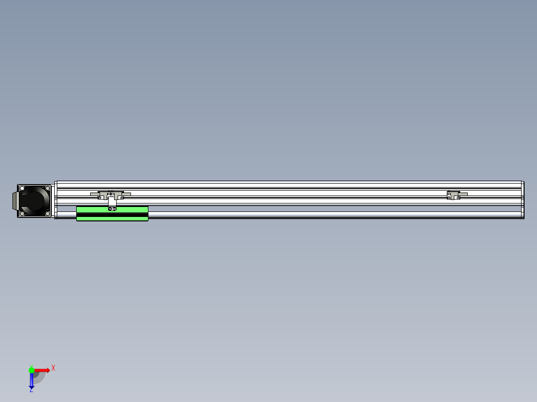 同步带滑台-半封闭B13-L90-S650-R-P40-D3俯视图