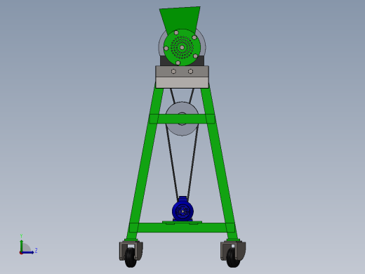 家禽饲料研磨机左视缩略图