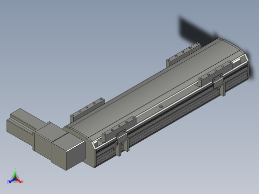 直线模组WG-LHB12-S300-R(B)设计图纸